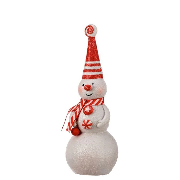 Resin Peppermint Snowman, 10" (2 styles - sold individually) - Image 3