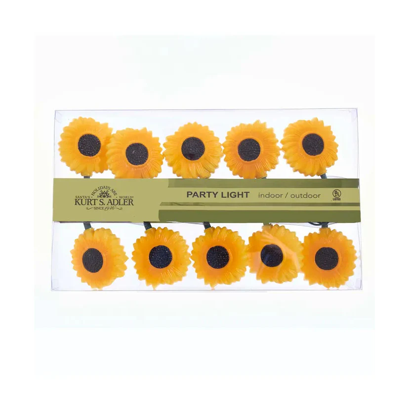 11.5' UL 10-Light Sunflower Light Set - Image 5