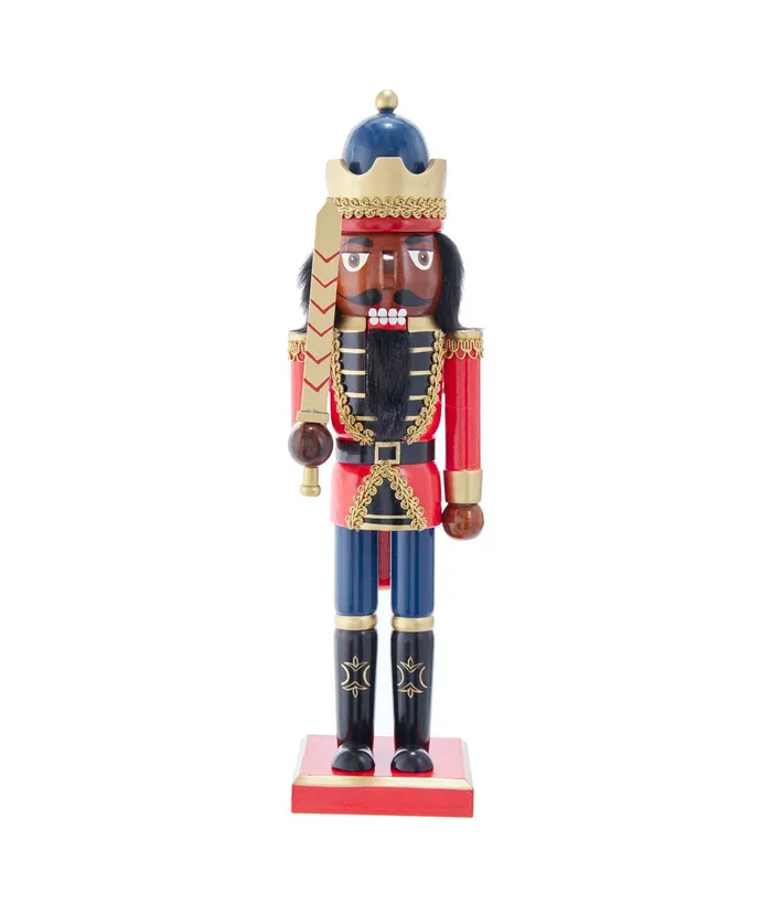 African American King Nutcracker, 14"