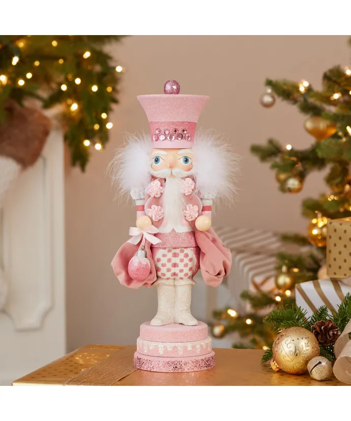 15" Hollywood Nutcrackers™ Pink Sweet Soldier Nutcrackers - Image 2