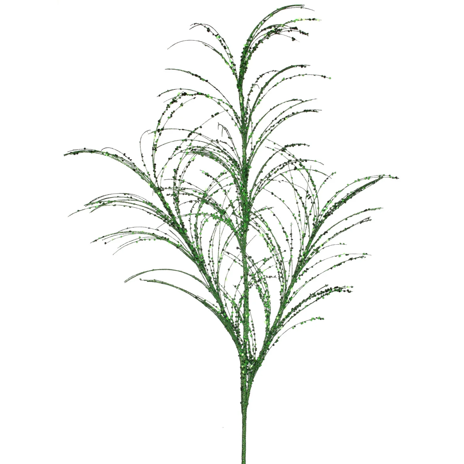 Glitter Sequin Pampas Grass Spray, 34" (Green)
