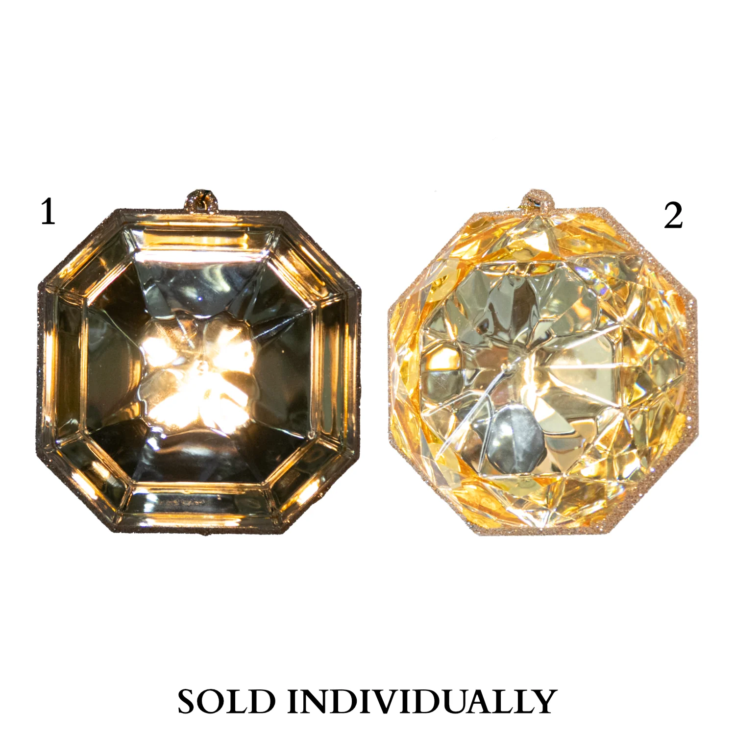 4" Acrylic Precious Gems Ornament (Champagne/Clearbrite) (2 Styles - Sold individually)