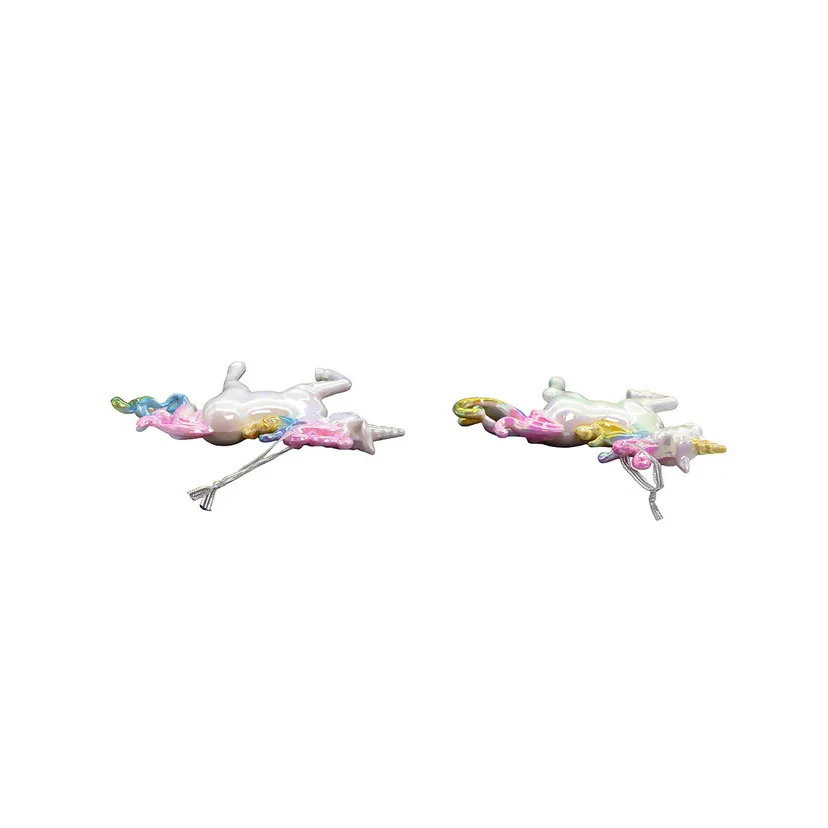 White Iridescent Unicorn Ornaments (2 Styles – Sold individually) - Image 4
