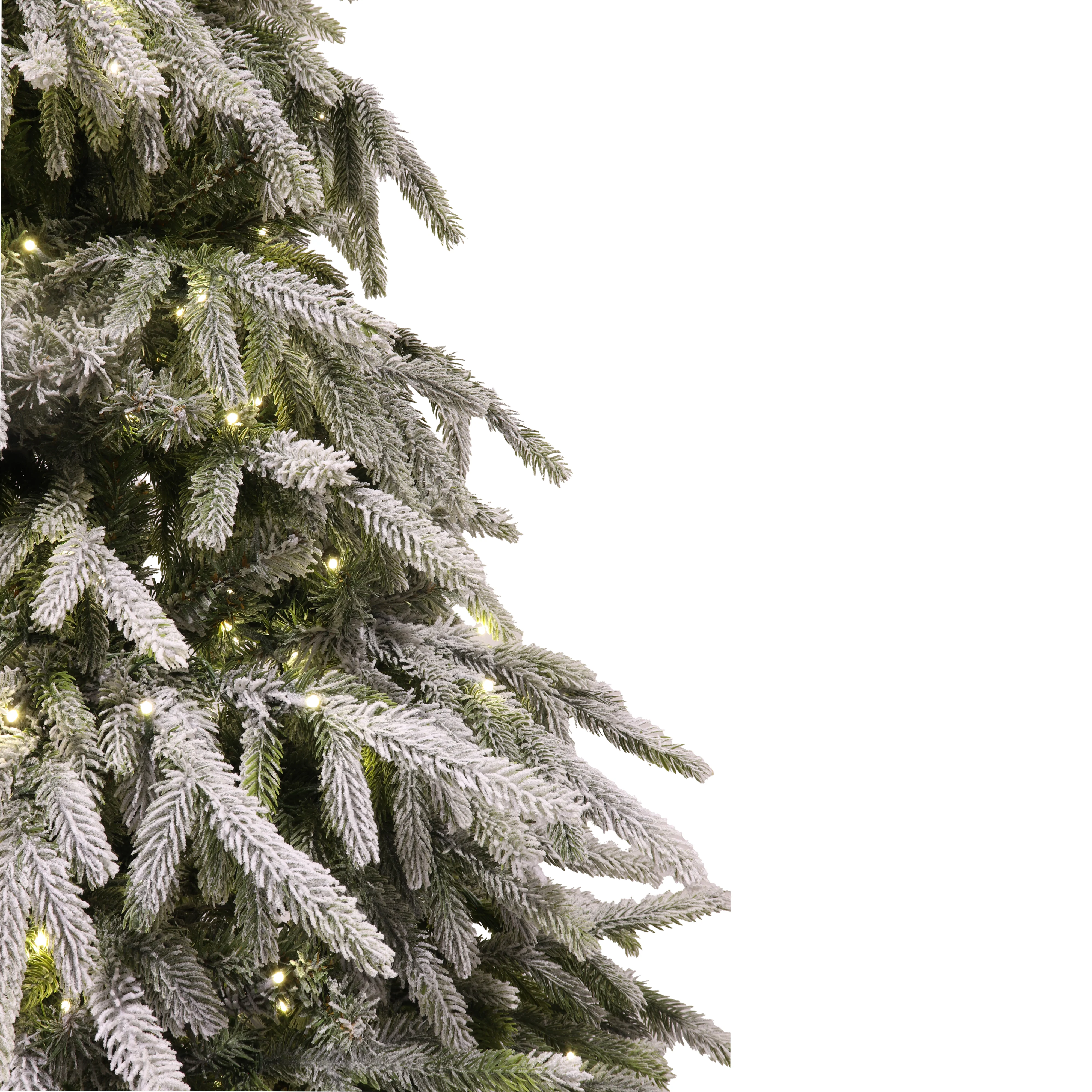 Flocked Tyrol Pine Tree, LED Lit, 6.5' - Image 4