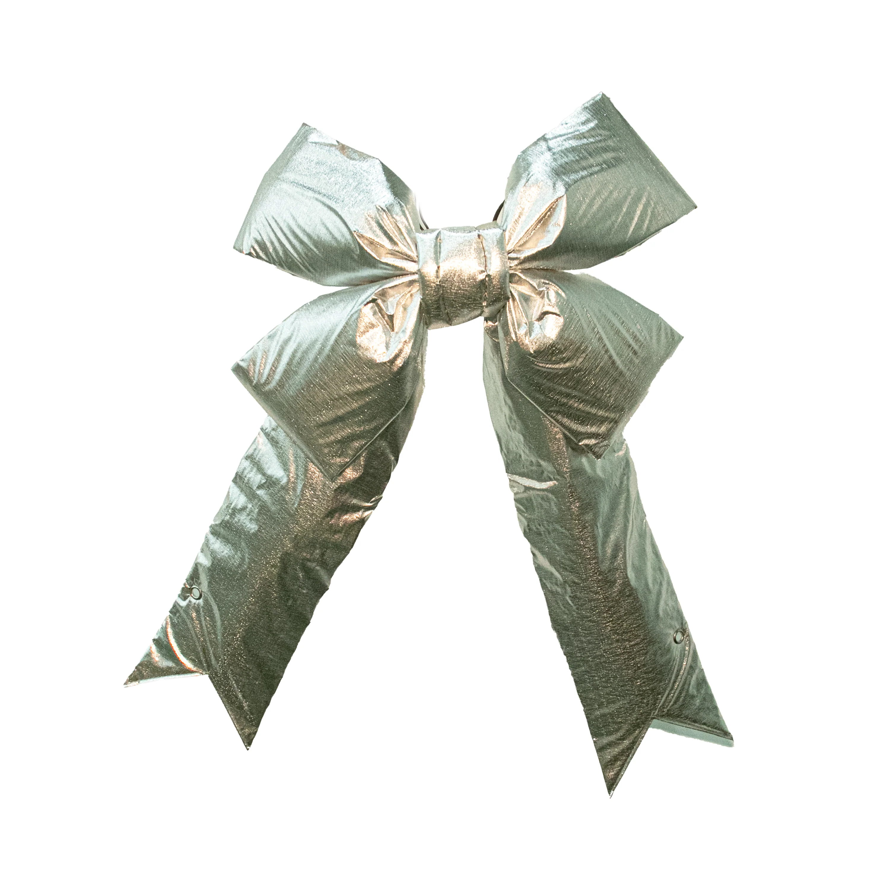 60" Silver Metallic Lame Structural Bow