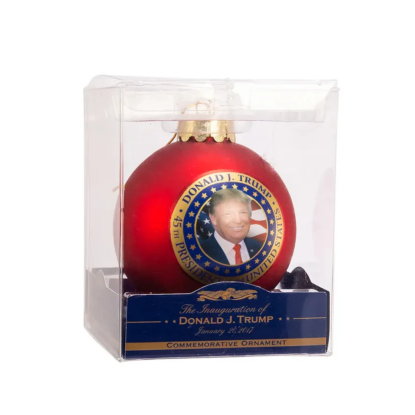 President Trump Glass Ball Ornament, 3" - Image 2