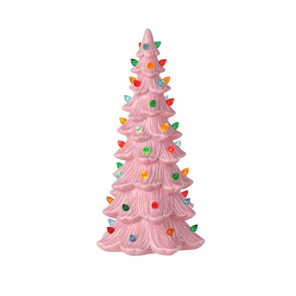 LED Retro Porcelain Tree, 9.5" (3 styles - sold individually) - Image 2