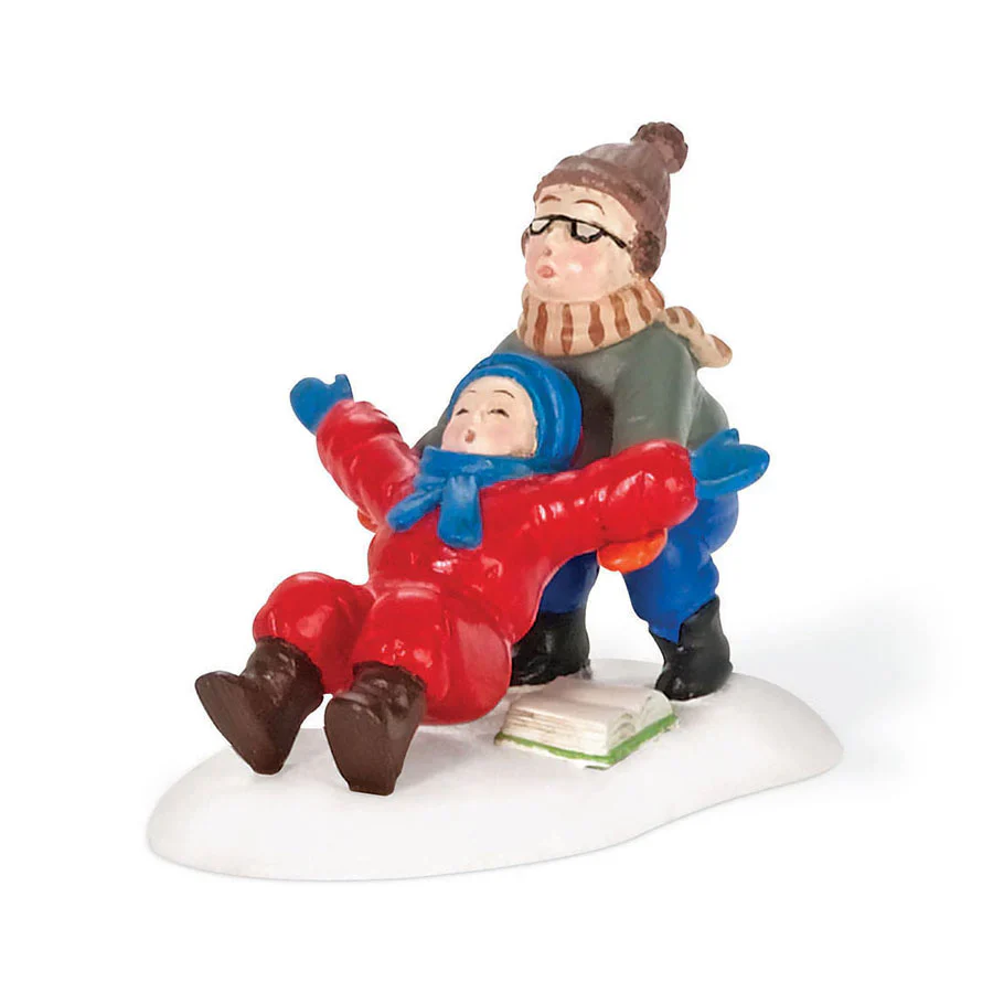 A Christmas Story Village - Ralphie to the Rescue Figurine