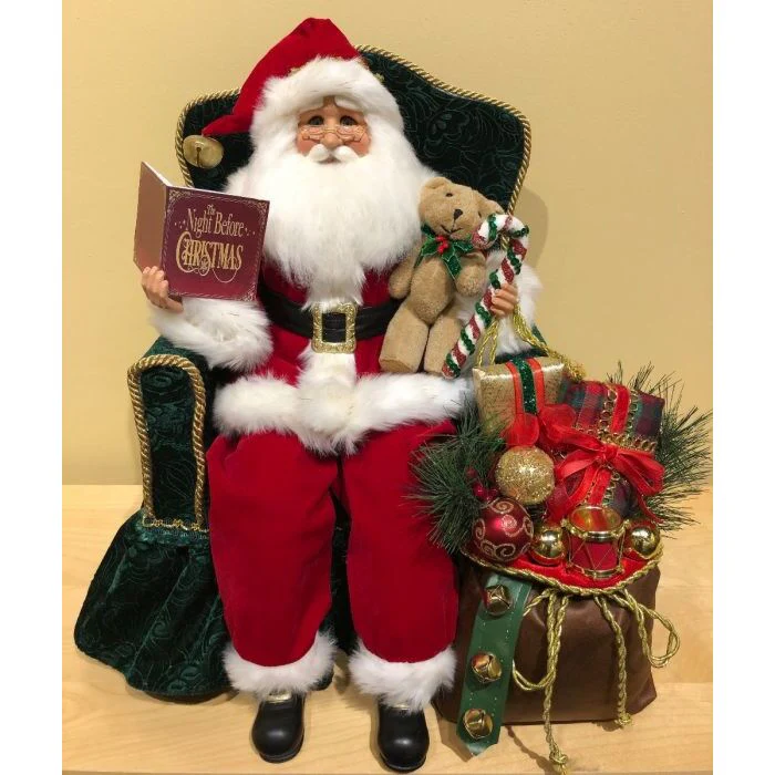 A Night Before Christmas Chair Figurine, 19"