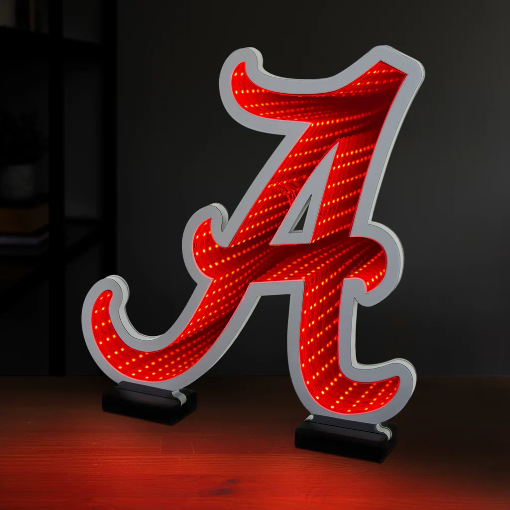 Alabama Crimson Tide LED Infinity Logo Light, Acrylic, w/UL Plug, 13.5" - Image 5