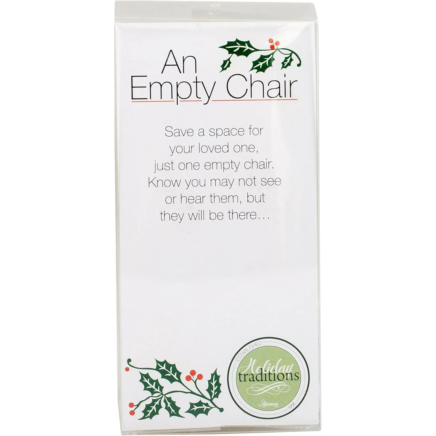 An Empty Chair w/ Wreath Ornament, 3.5" - Image 3
