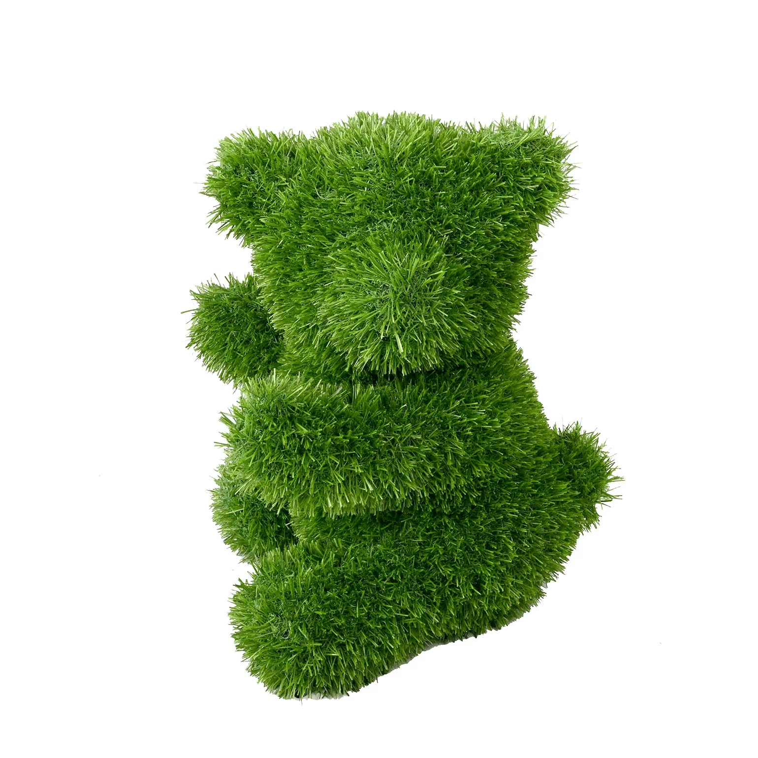 Green Bear-Shaped Artificial Turf Animal Topiary