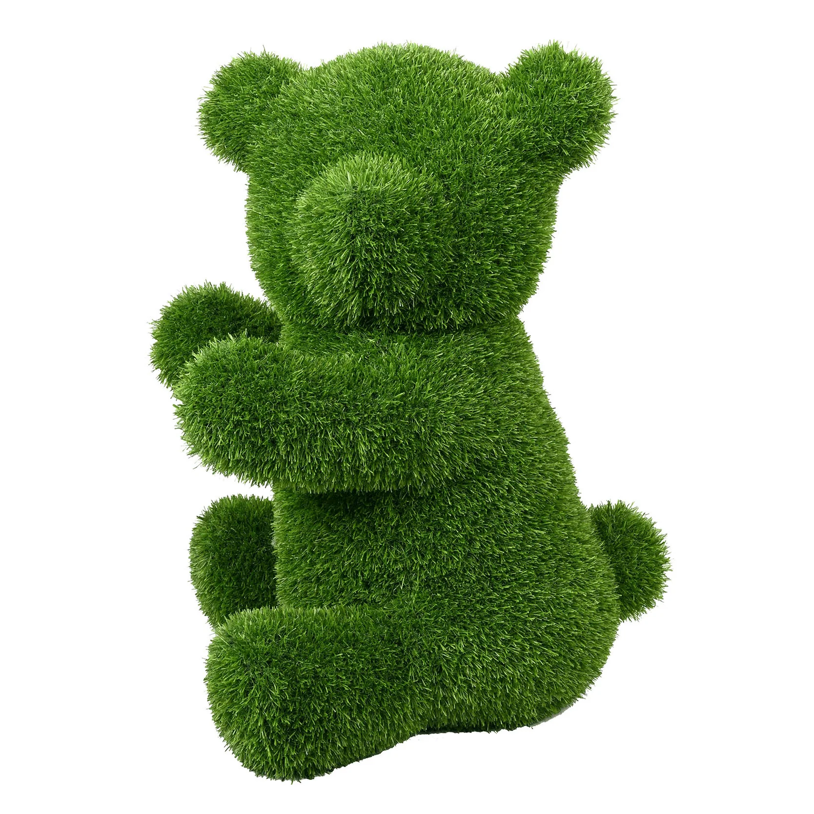Green Bear-Shaped Artificial Turf Animal Topiary - Image 3