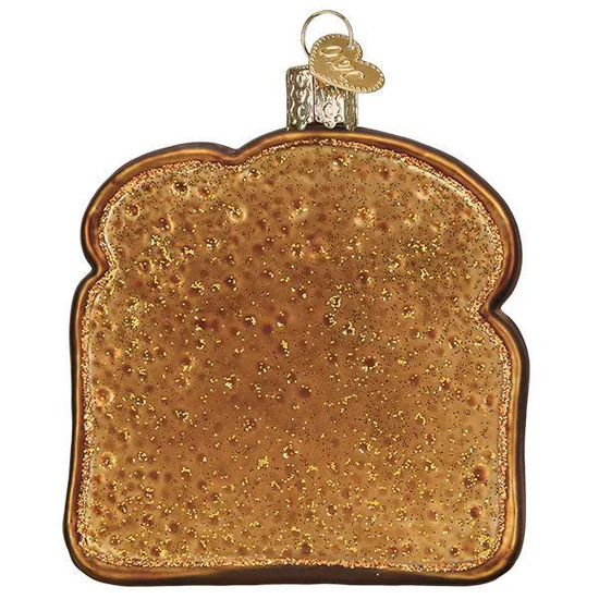 Glass Avocado Toast Ornament, 3" - Image 3