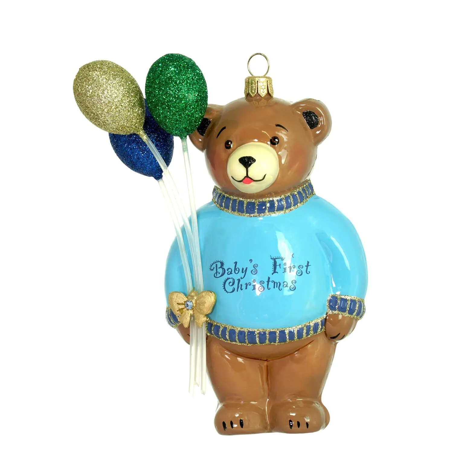 Baby's 1st Christmas Blue Bear Ornament