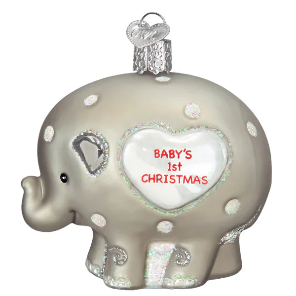 Baby's 1st Elephant Ornament - Image 2