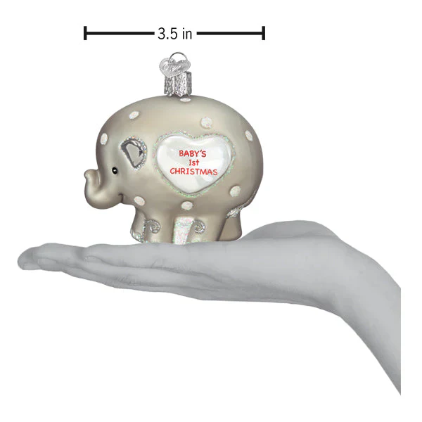 Baby's 1st Elephant Ornament - Image 5