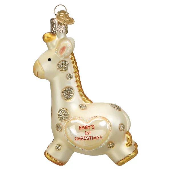 Baby's First Christmas Giraffe Ornament - Image 2