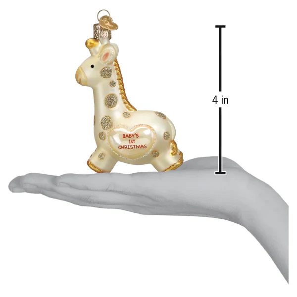 Baby's First Christmas Giraffe Ornament - Image 5