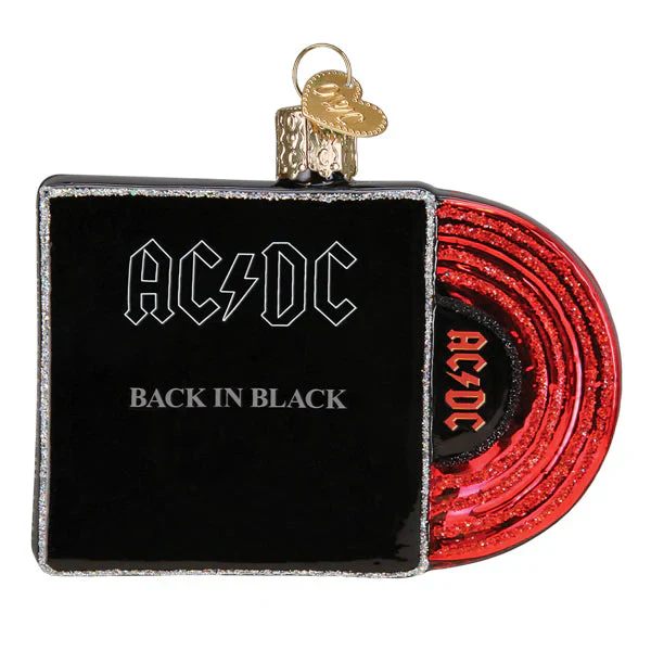 Back In Black Album Cover Ornament, 3" - Image 2