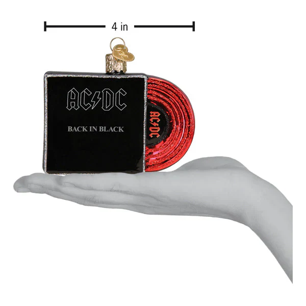 Back In Black Album Cover Ornament, 3" - Image 5