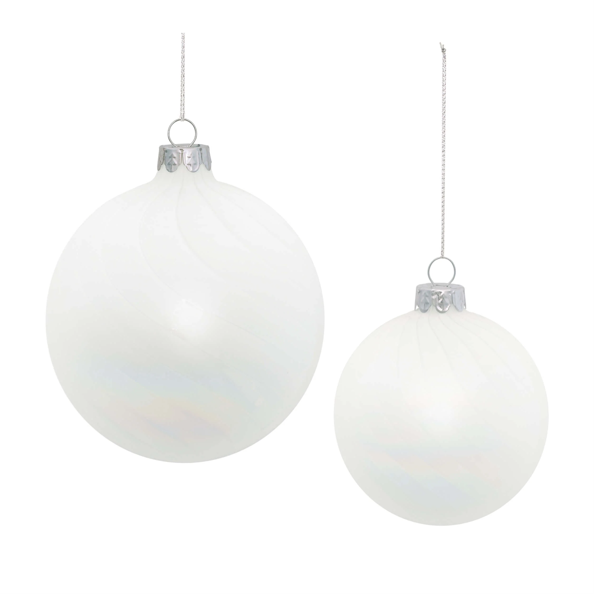 Glass Ball Ornament, 3"D / 4"D (2 Styles - Sold individually) - Image 2