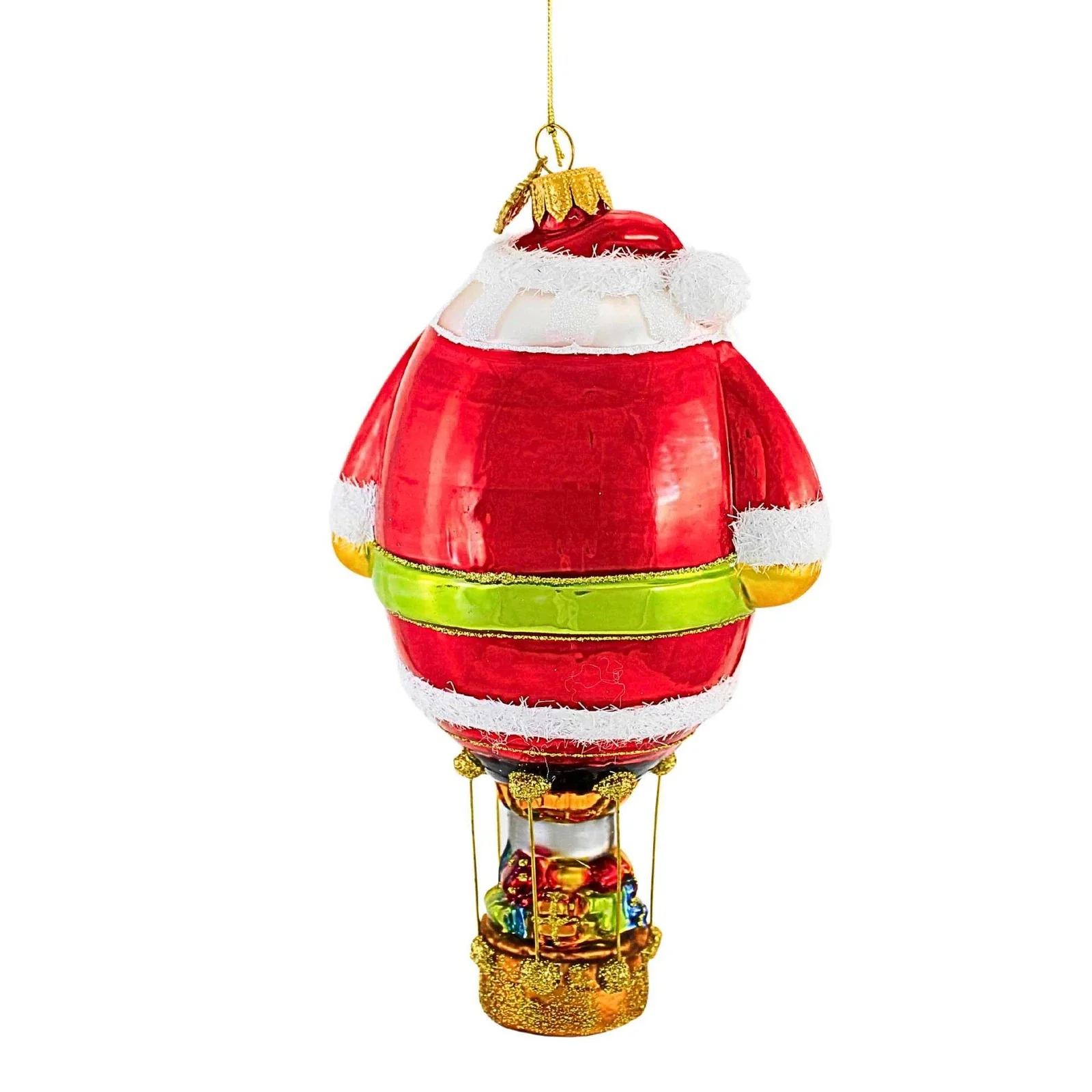 Balloon Santa Ornament, 7" - Image 2