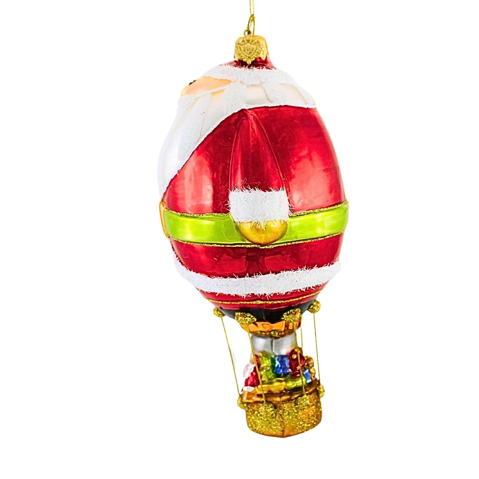 Balloon Santa Ornament, 7" - Image 3