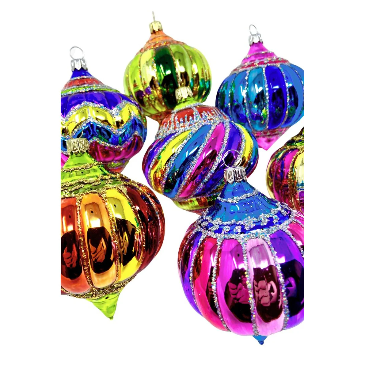 Bart Black Glass Ornaments, 3" (Set of 7) - Image 3