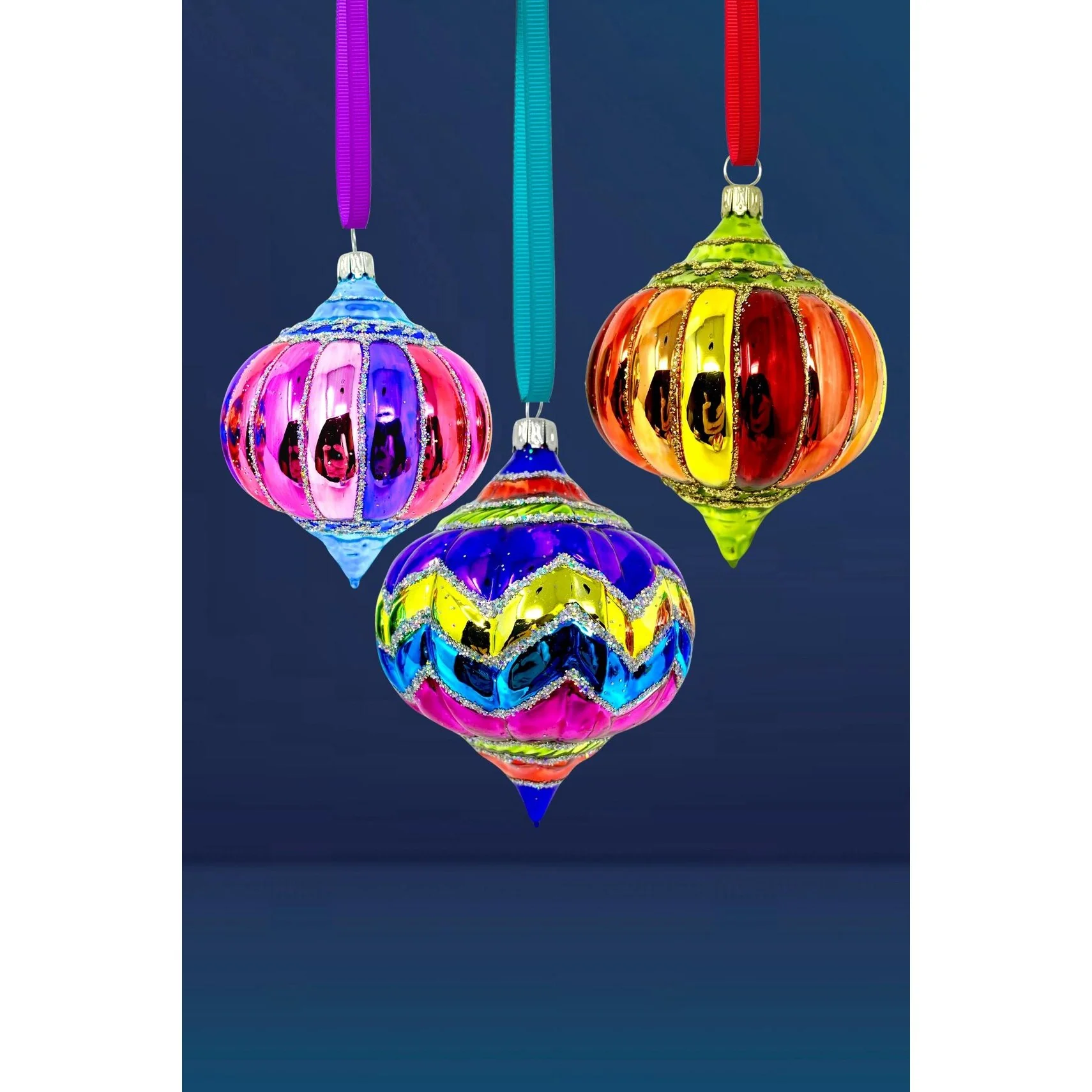 Bart Black Glass Ornaments, 3" (Set of 7) - Image 4
