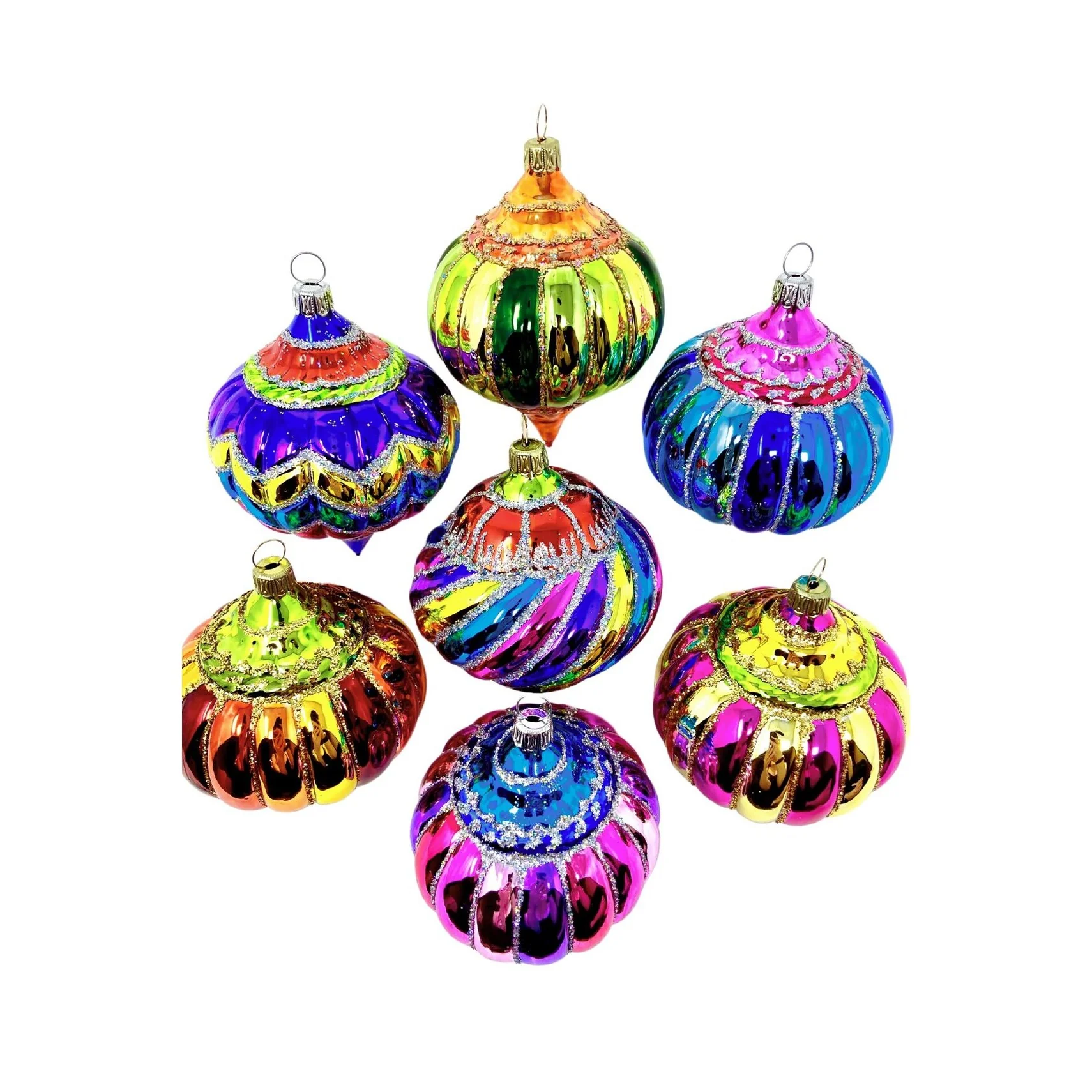 Bart Black Glass Ornaments, 3" (Set of 7) - Image 5