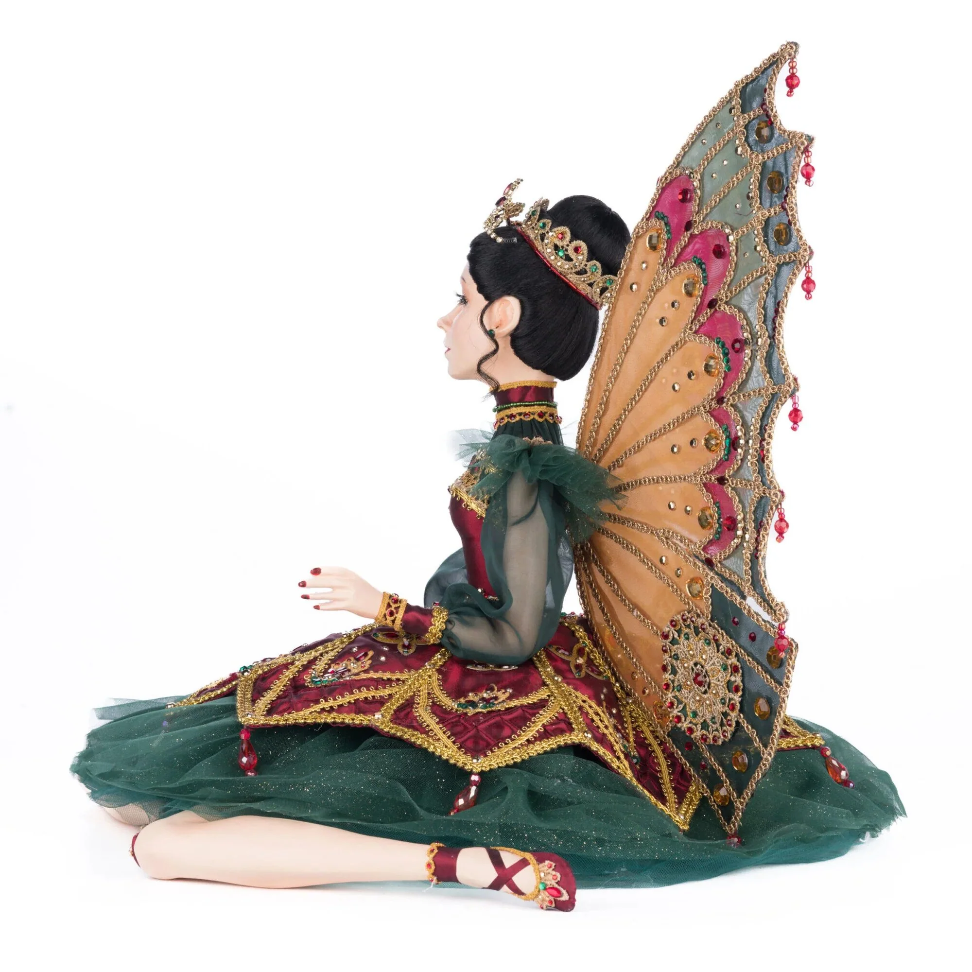 Belle Noelle Sitting Fairy Ballerina Doll Figurine, 23" - Image 2