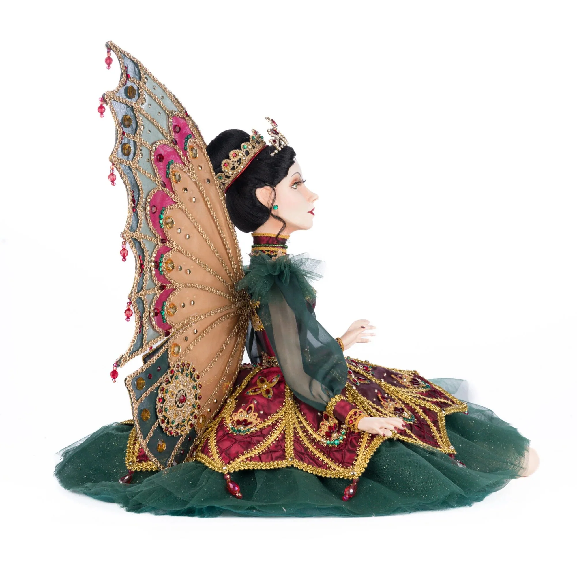 Belle Noelle Sitting Fairy Ballerina Doll Figurine, 23" - Image 4