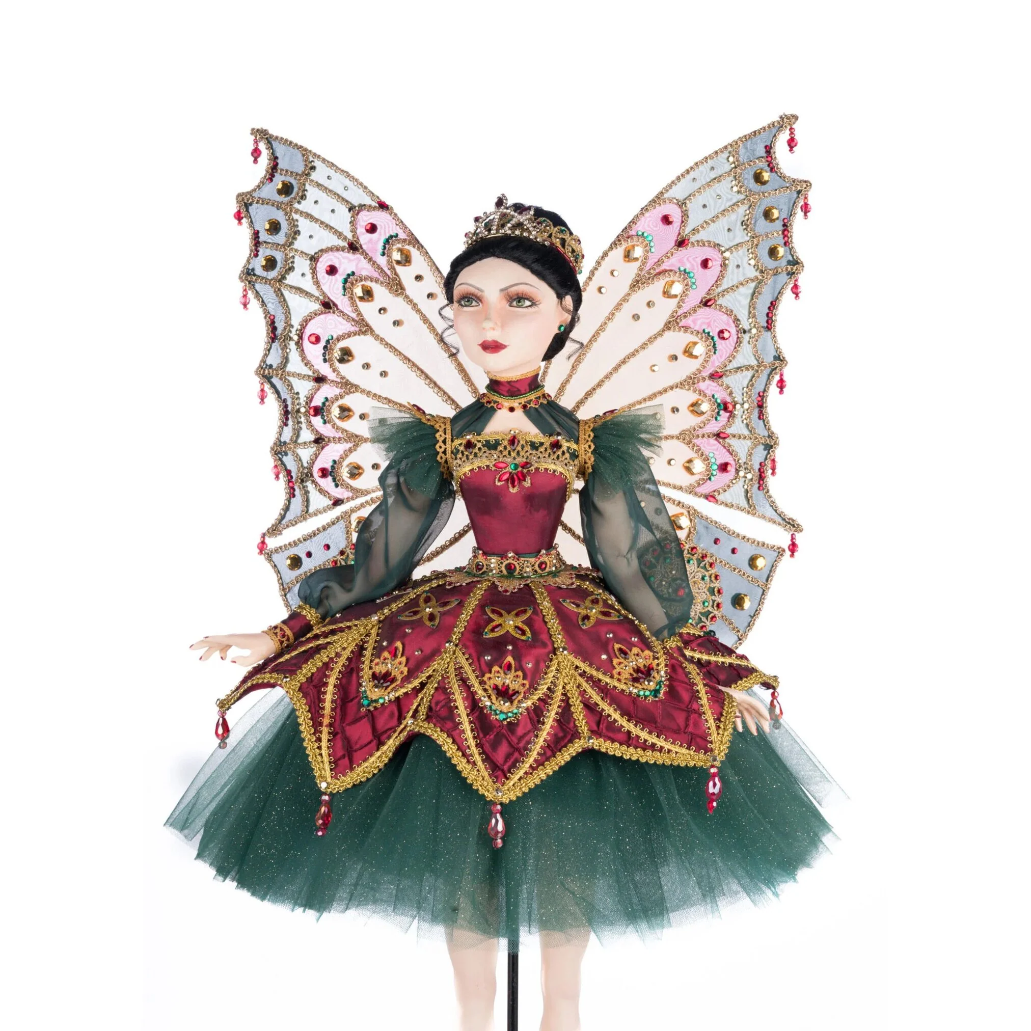 Belle Noelle Standing Fairy Ballerina Doll Figurine, 29.25"