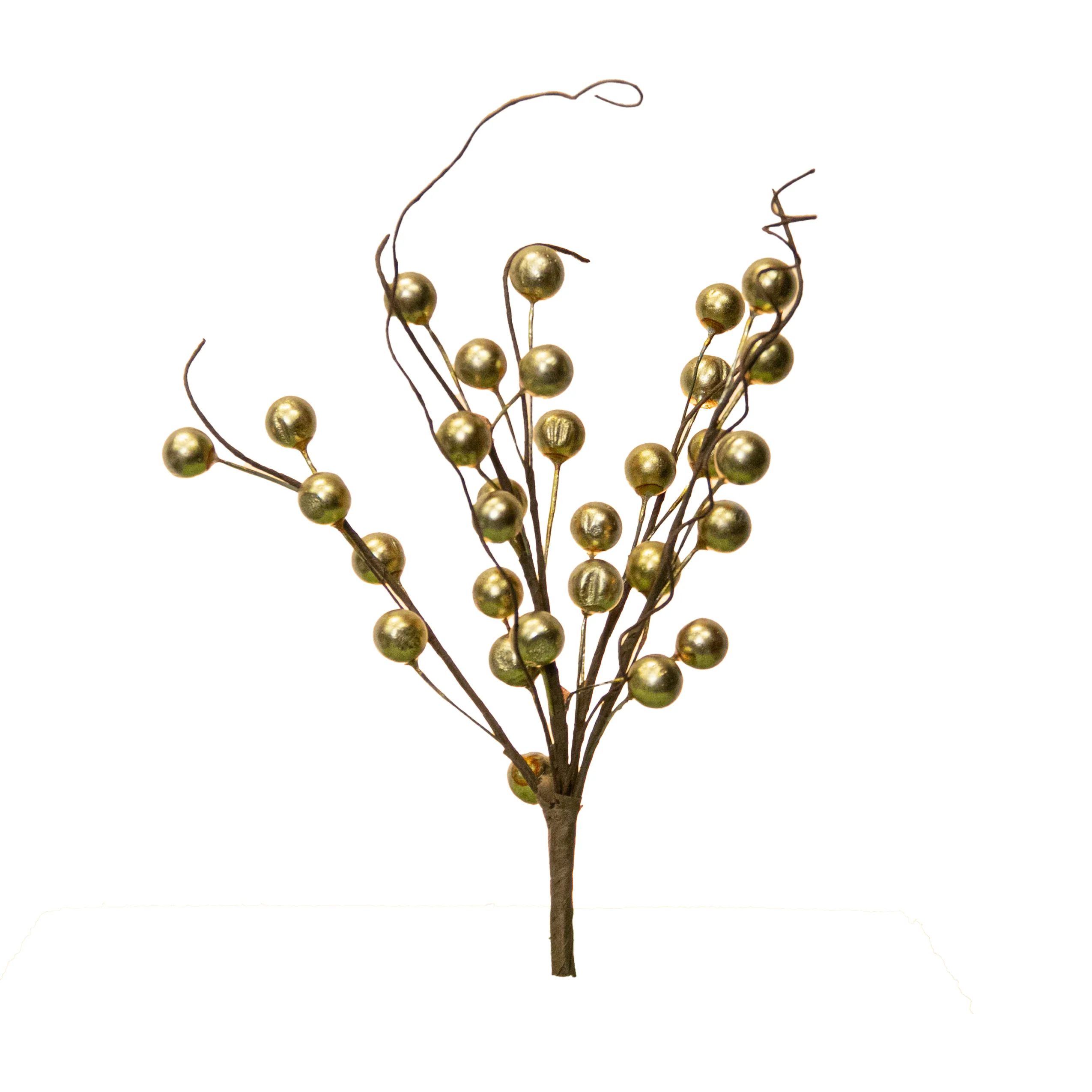 Berry (Waterproof), Pick 10" Gold w. Brown Vine