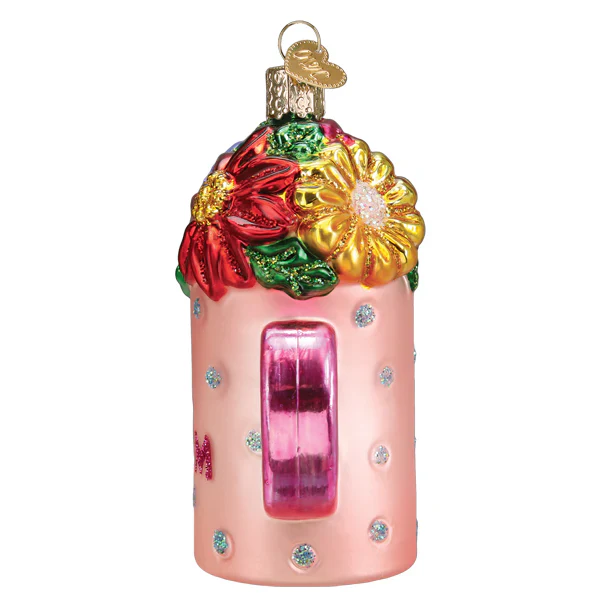 Best Mom Mug Glass Ornament, 4" - Image 3