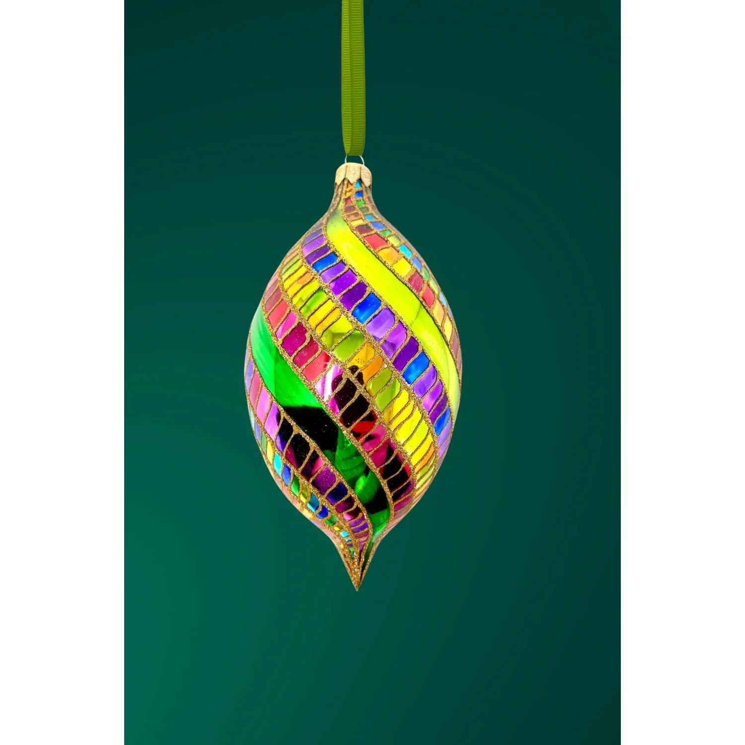 Big Money Spinner Glass Ornament, 7"