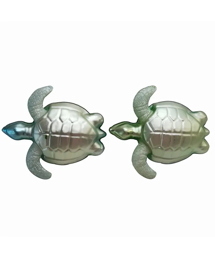 Blue and Green Sea Turtle Glass Ornaments (2 Styles – Sold individually) - Image 4