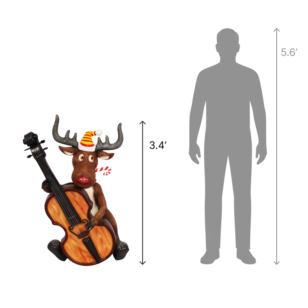 Large Fiberglass Blues the Deer Figure, 41" - Image 2