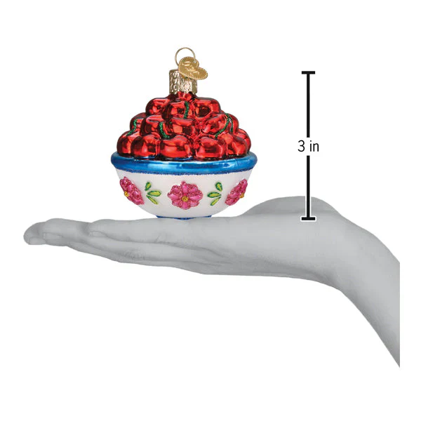 Bowl of Cherries Ornament - Image 3
