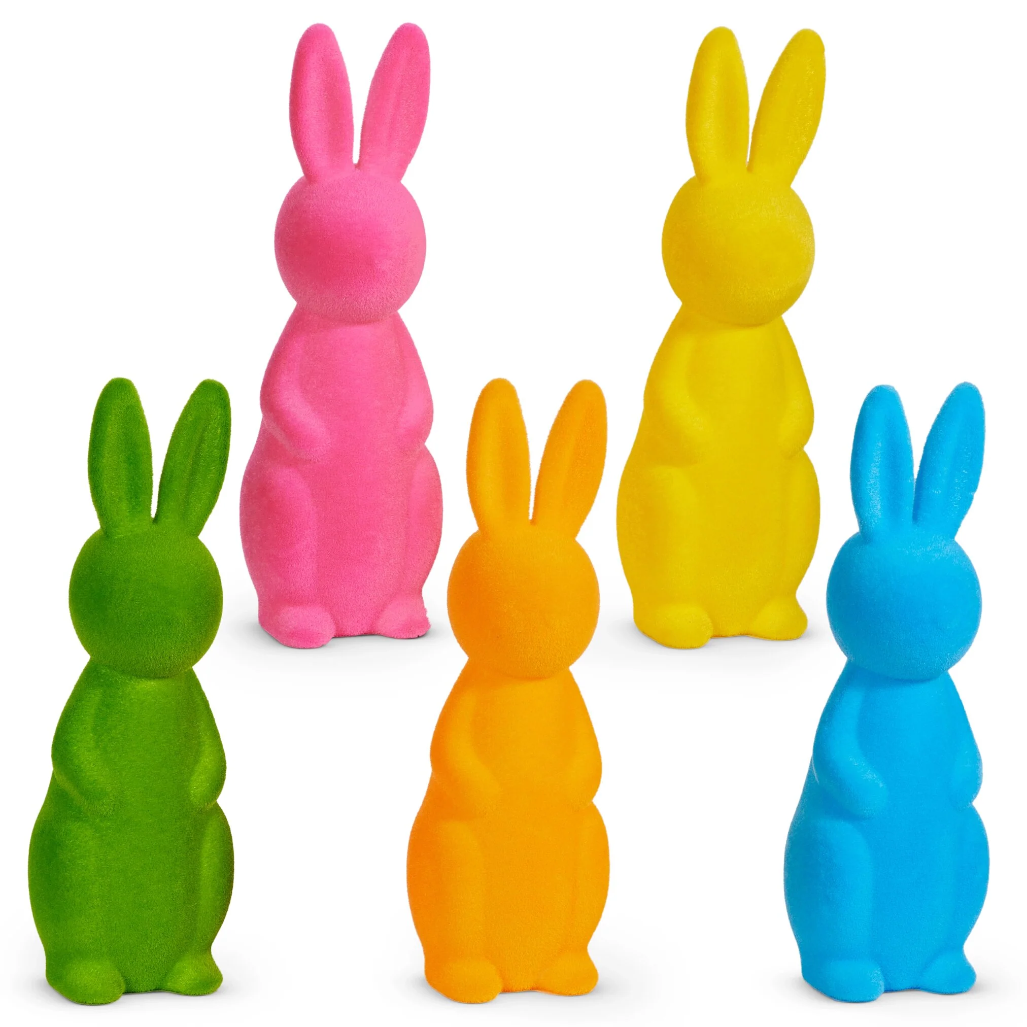 Bright Flocked Bunny Figure, 24" (5 styles - sold individually)