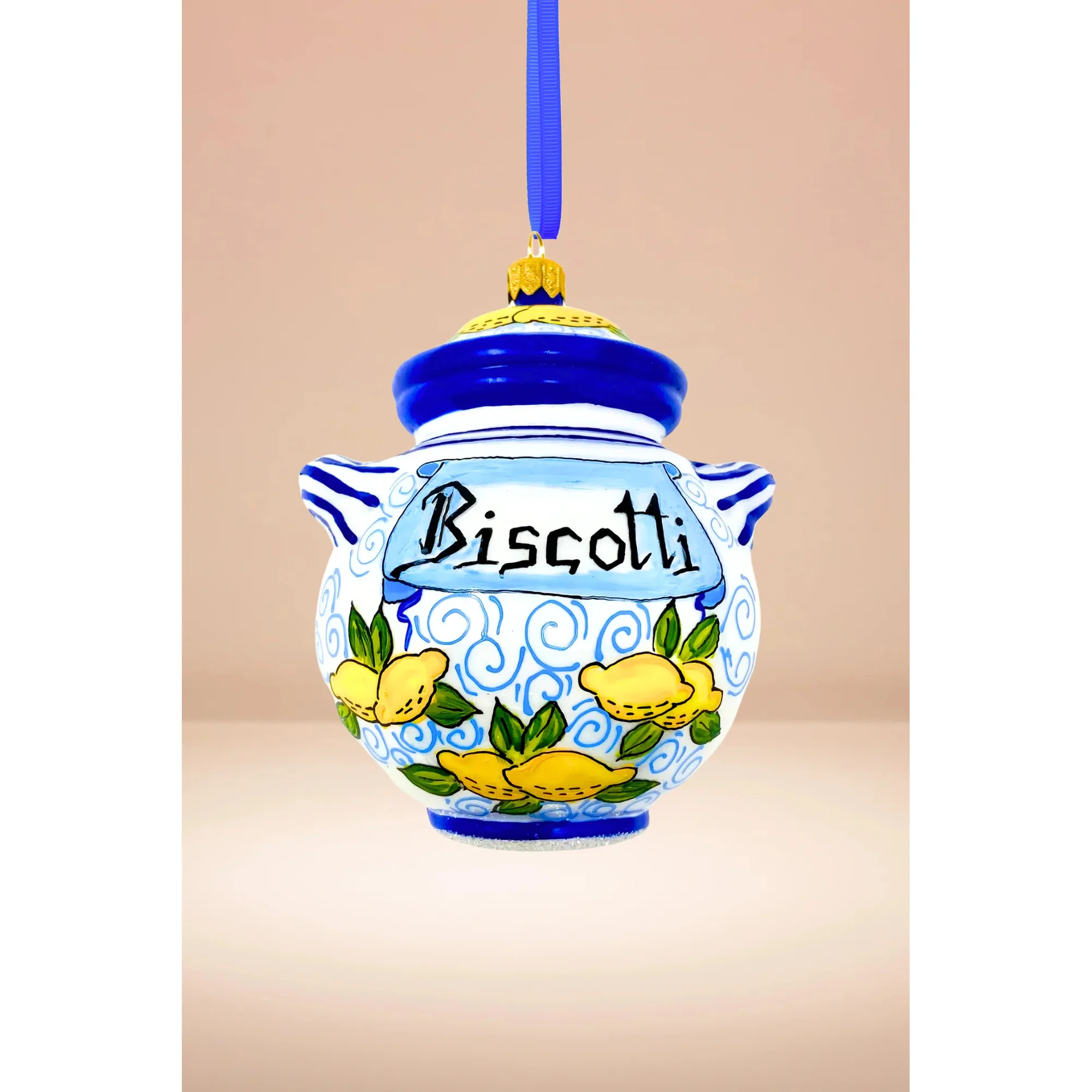 Bruno Cookie Jar Polish Glass Ornament, 4"