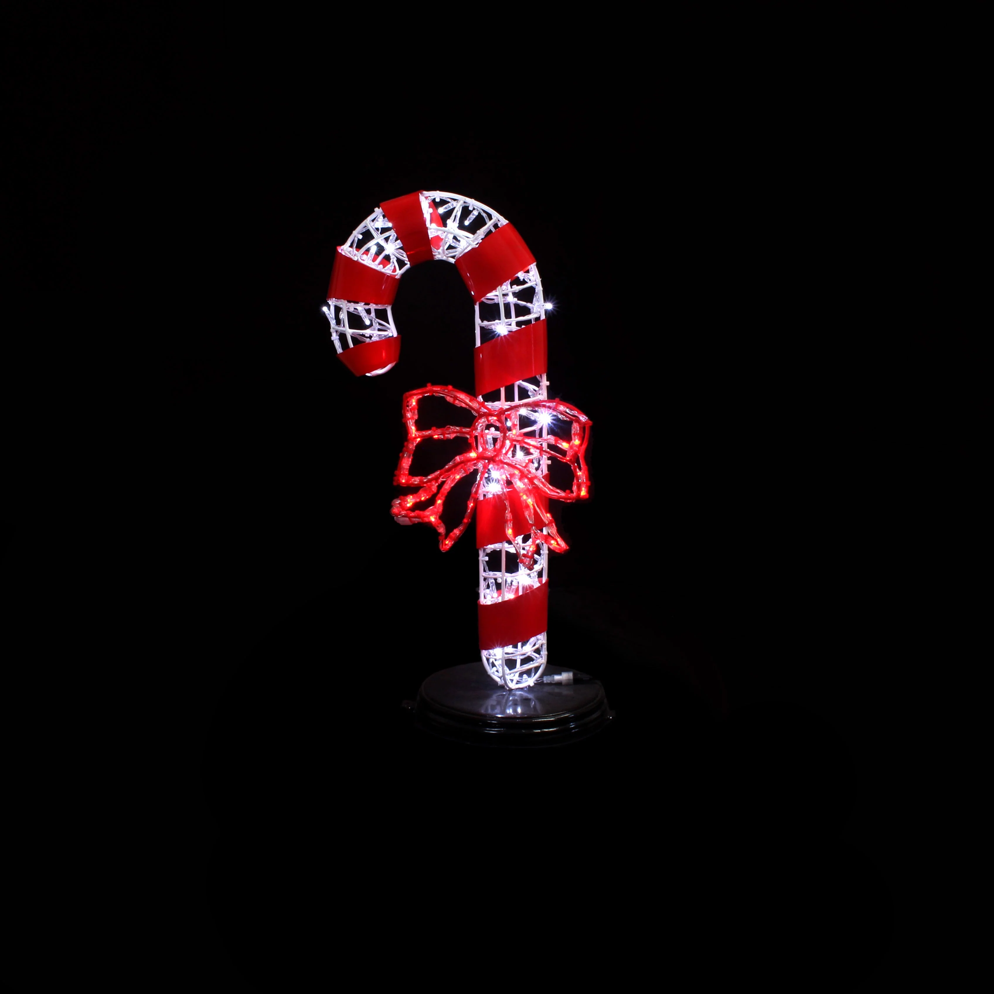 Large Candy Cane Decoration, LED Lit (White), 3ft / 6ft