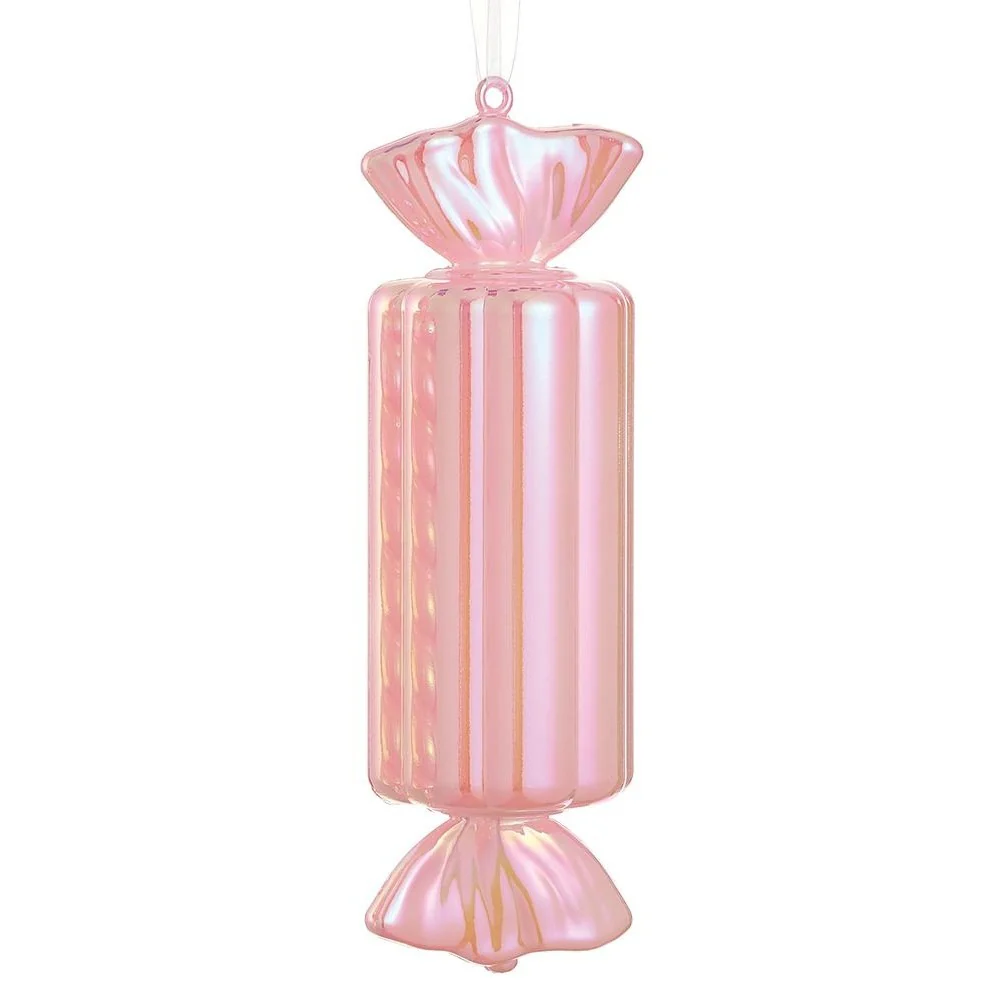 Candy Ornament, 12" (Peach Iridescent) (2 styles - sold individually) - Image 3