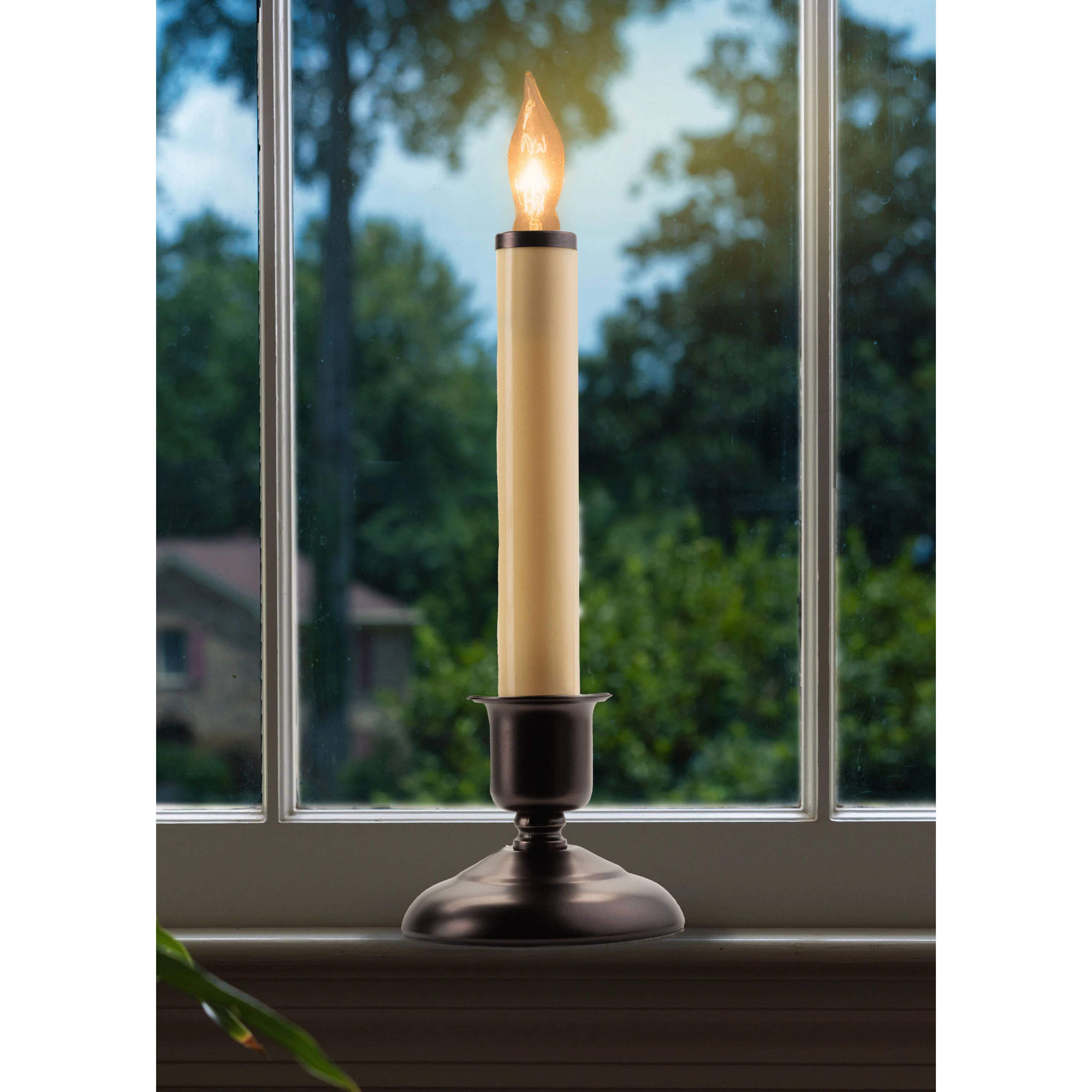Cape Cod Antique Bronze Cool Burn Bulb Candle, Steady Burning, 9" (Set of 4) - Image 2