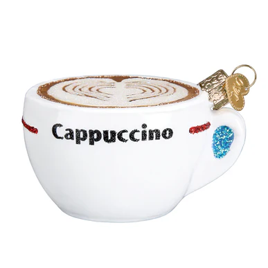 Cappuccino Glass Ornament - Image 2