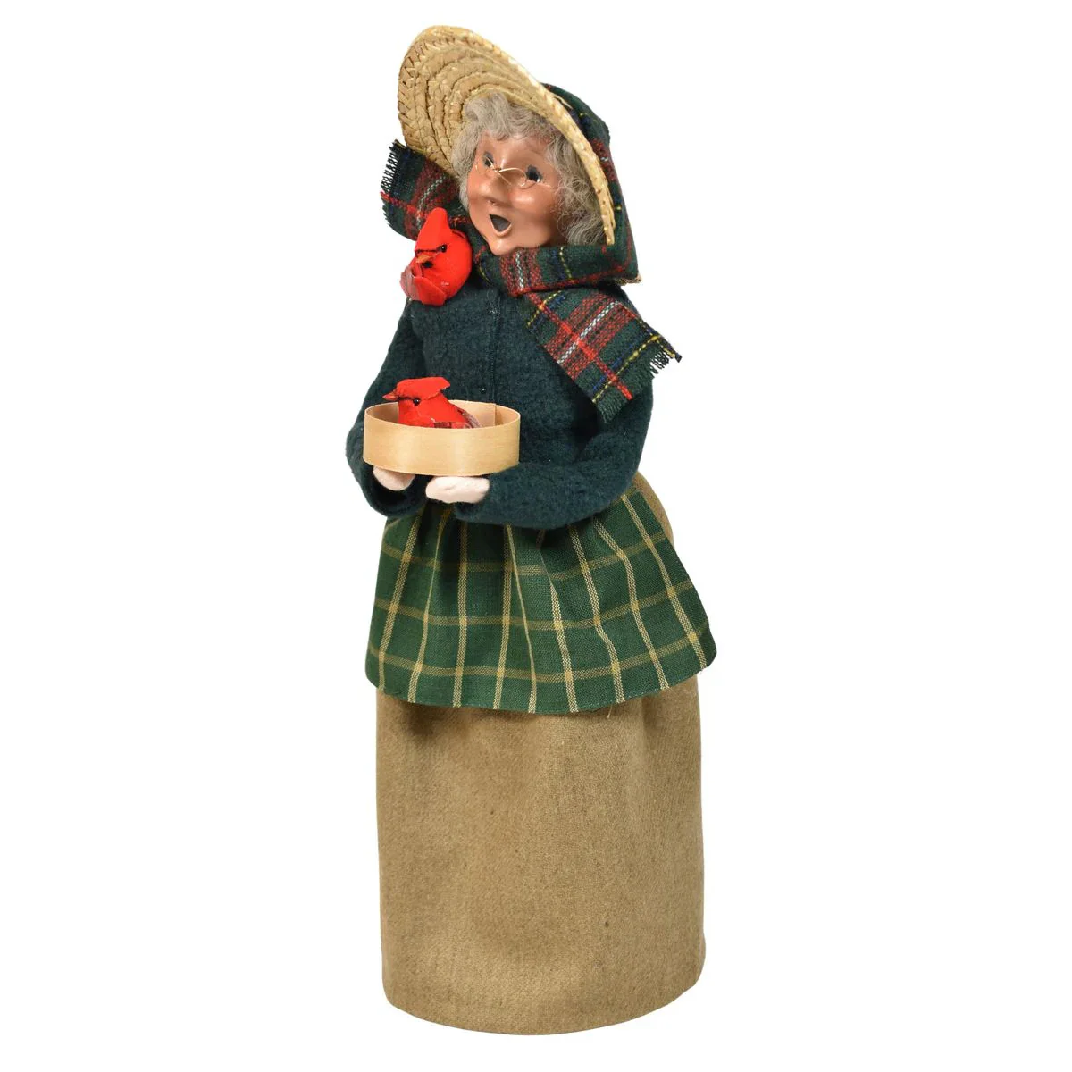 Cardinal Mrs Claus Caroler Figurine, 13" - Image 4