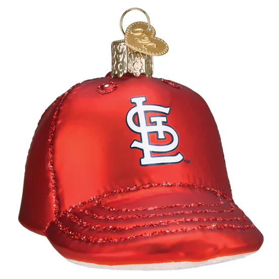 Cardinals Baseball Cap Ornament, 3.5" - Image 2