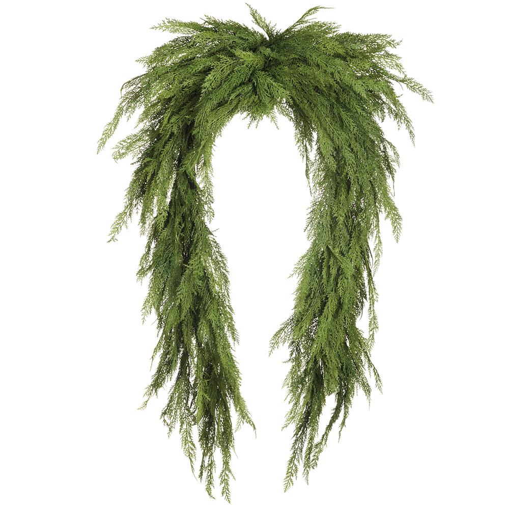 Cedar Swag Garland w/460 Leaves, 8' (Green)
