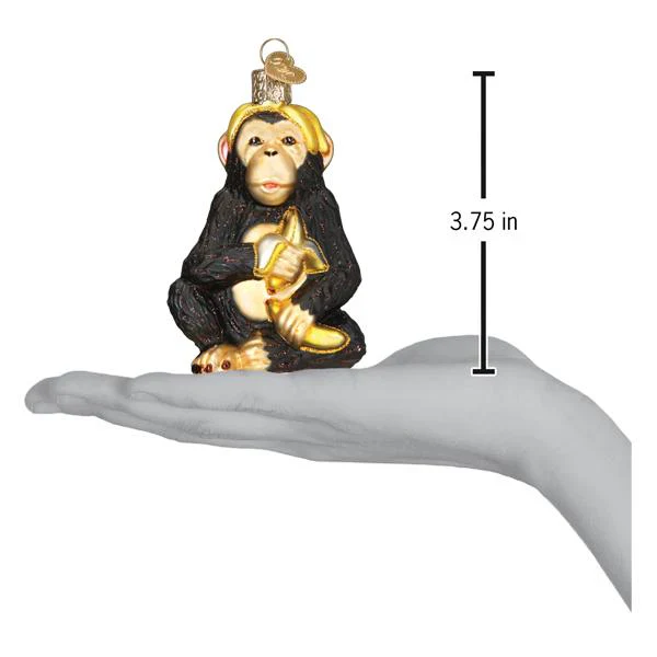 Chimpanzee Ornament, 3.75" - Image 5